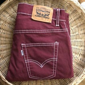 ⛵️⛵️Boys Levi’s 511 Slim contrast stitch  …